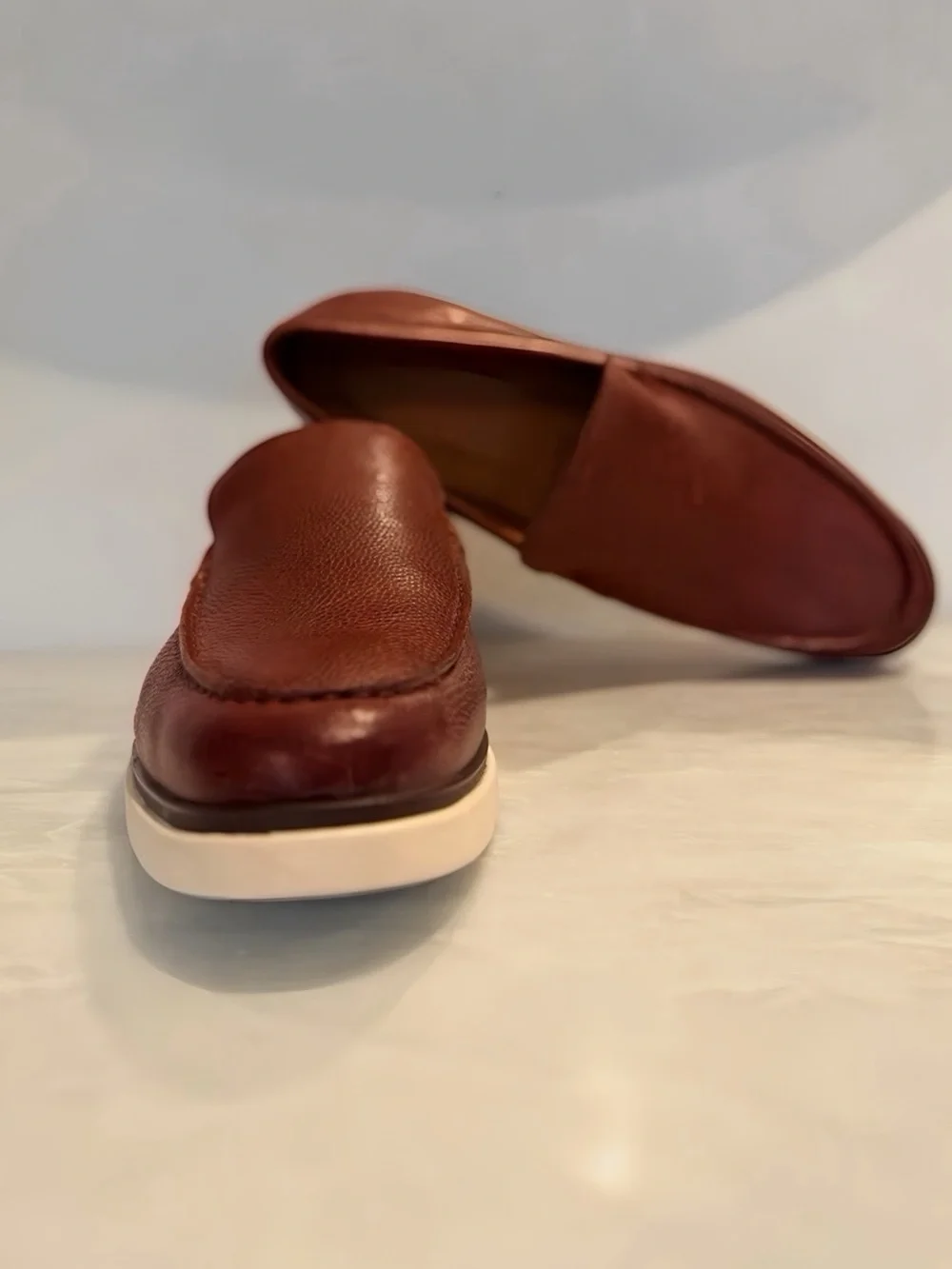 Allen Edmonds Carson Venetian Loafers Men’s 12 EEE Chili Leather Hybrid Slip-On